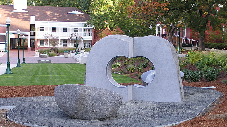 Unity and Harmony art installation in front of the HEDCO building